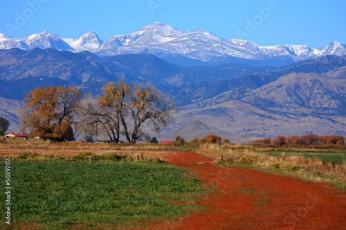 Colorful View of the Rocky Mountains