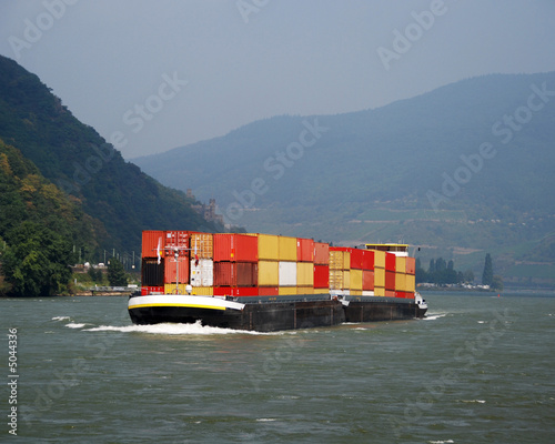 Cargo ship with containers