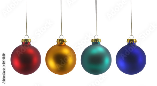 Four Christmas Balls