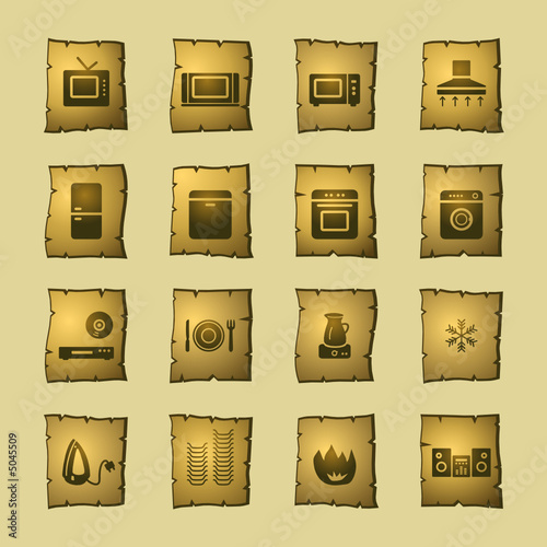 papyrus household appliances icons