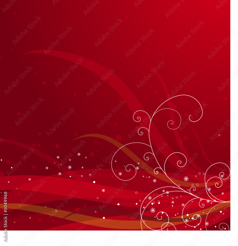 red christmas background, vector