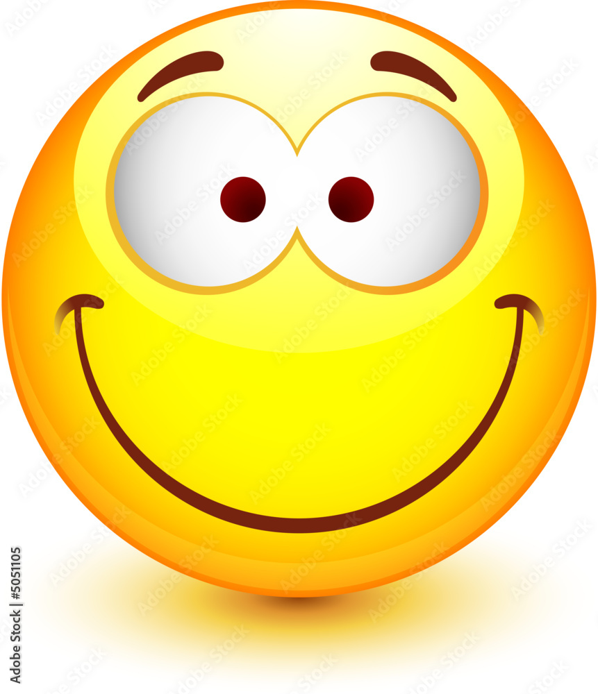 Smiley vectoriel, facilement modifiable !