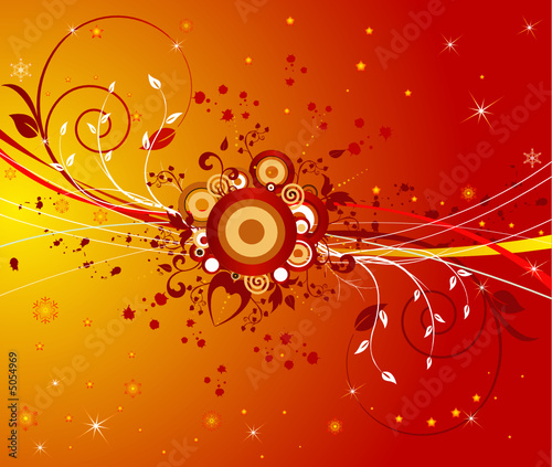 Floral background. Vector illustration