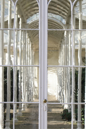 door to a glasshouse