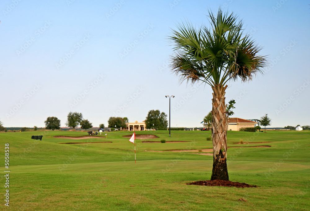 Fototapeta premium A golf course resort