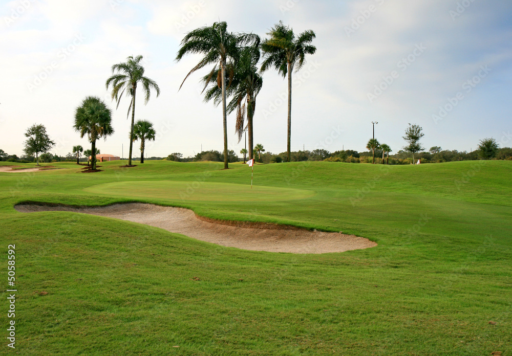 Fototapeta premium A golf course resort