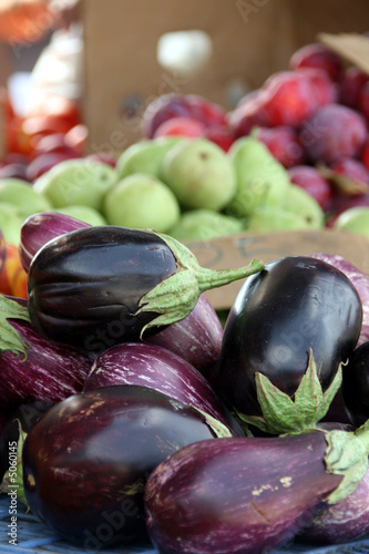 aubergine au marché