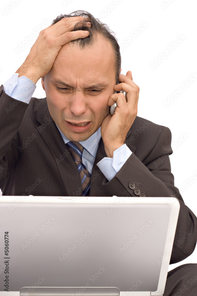 worried businessman