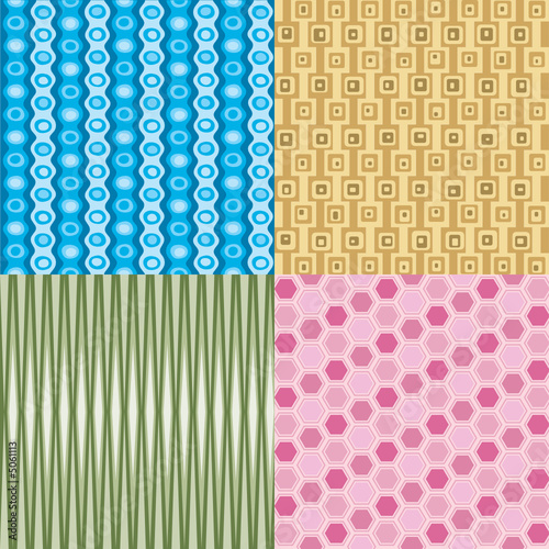 Four Retro Wallpapers