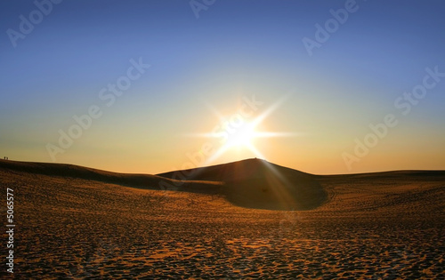 Sun Set Over The Dunes