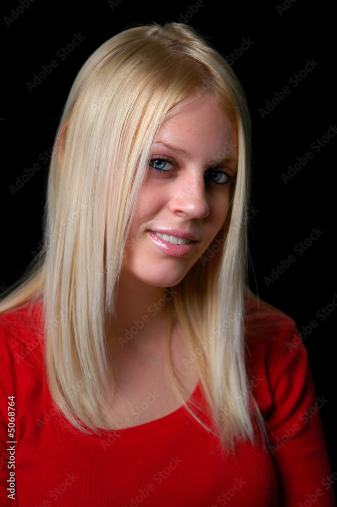 Naklejka premium Young Woman Smiling