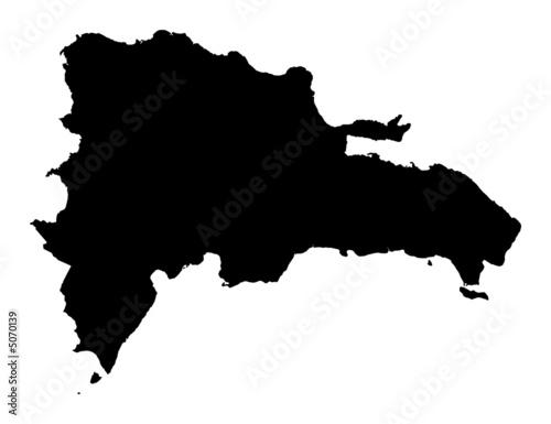 map of Dominican Republic photo