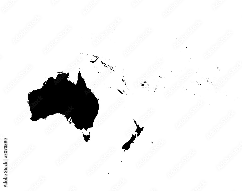 detailed Australia continent map detailed Australia continent map