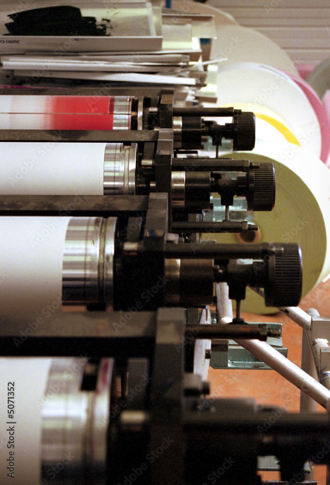 detail de cylindres de rotative dimprimerie detail de cylindres de rotative dimprimerie