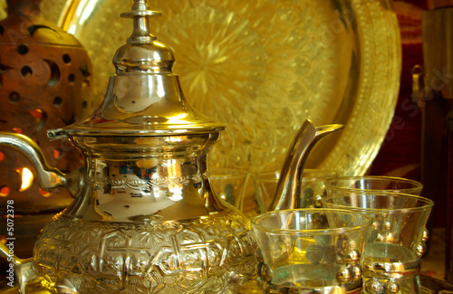 Marokkanische Teekanne