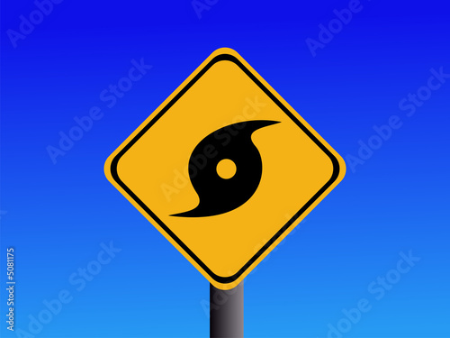 Free Download Warning hurricane sign - GFXLoad