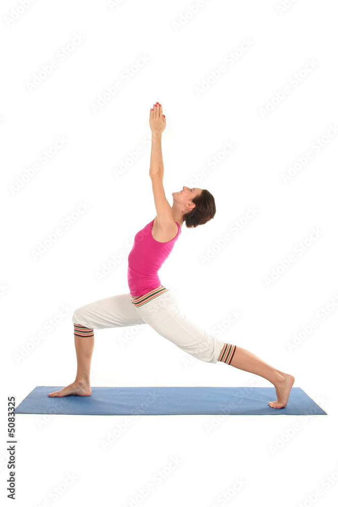 Woman practicing yoga