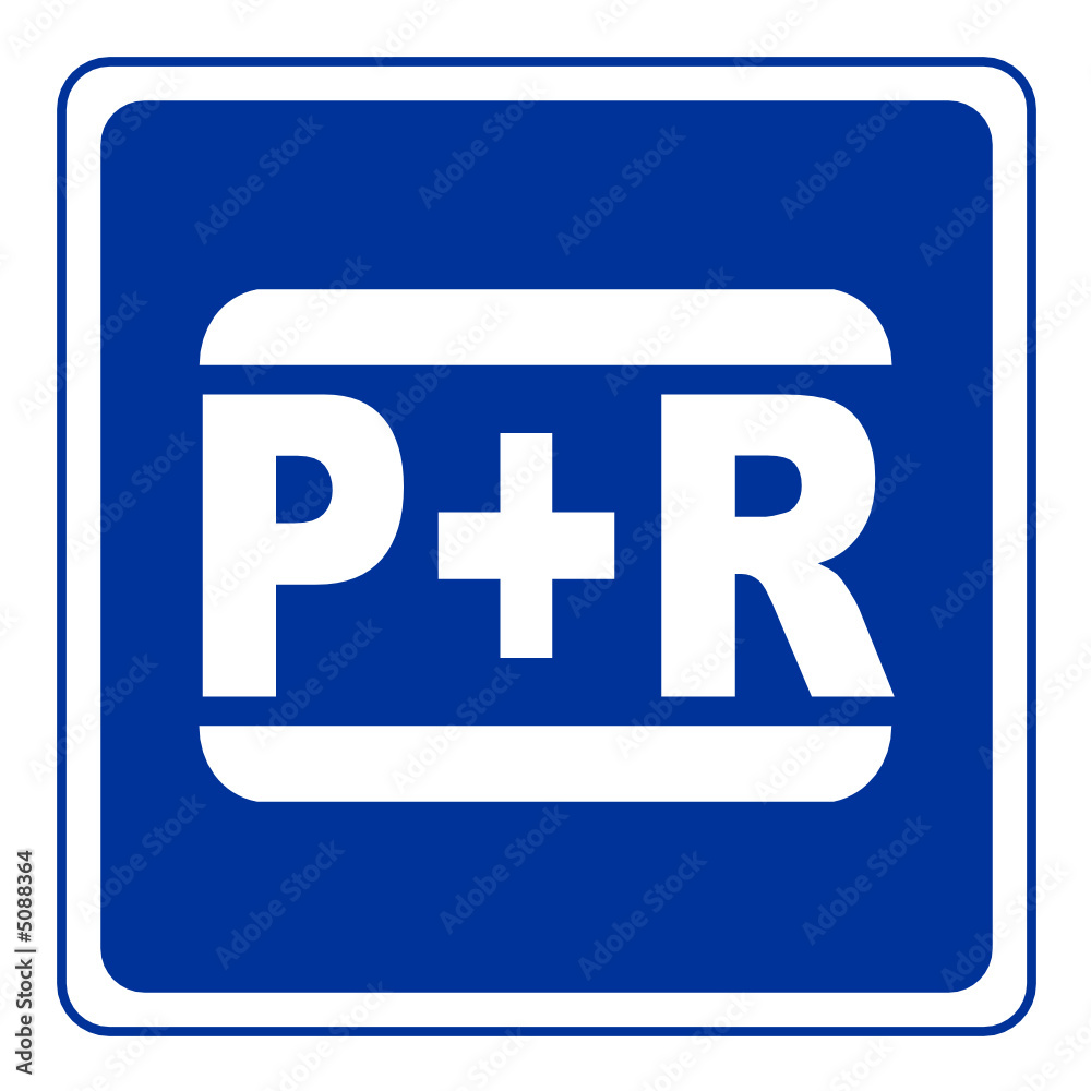 Fototapeta premium verkehrsschild park+ride 