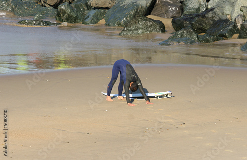 échauffements sur la plage photo