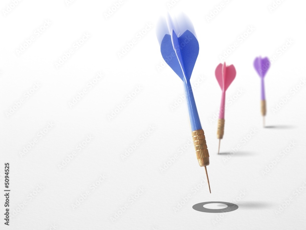 three darts symbol of success strategy or adversity