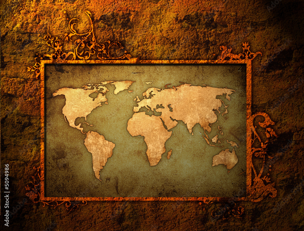 Fototapeta premium world map textures and backgrounds