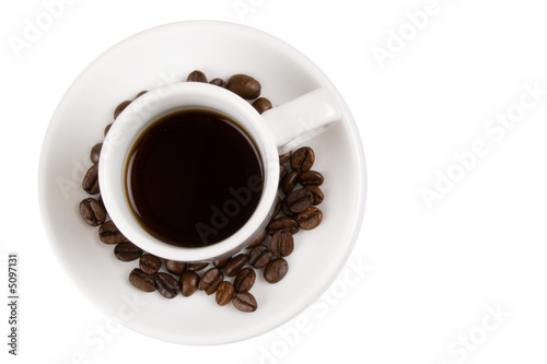 Tasse café isolée