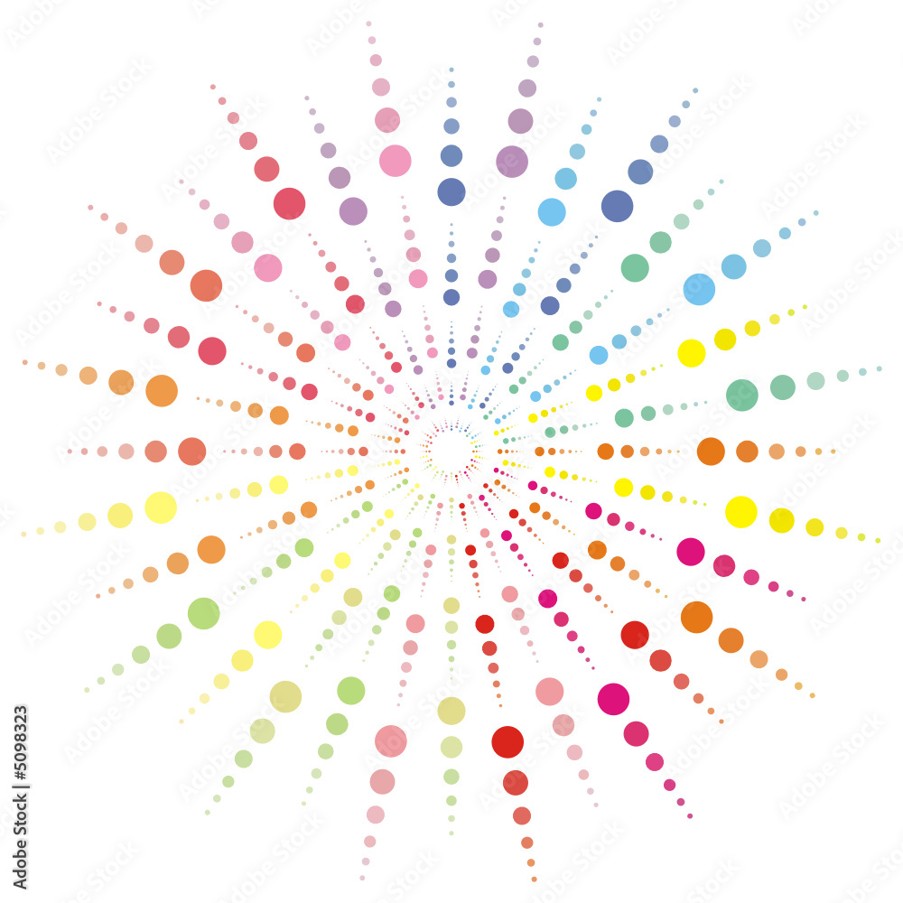 Party lights in color dots