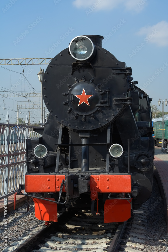 Naklejka premium Lokomotywy parowe „Te”