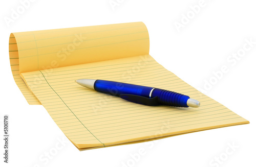 Legal pad (clipping path)