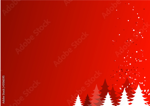 Abstract christmas landscape