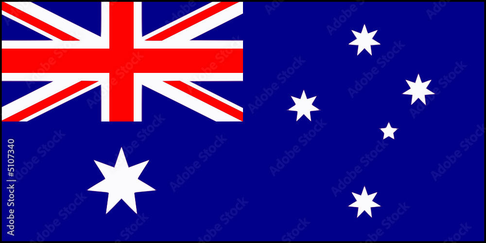 Fototapeta premium Drapeau de l'Australie