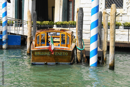 Boat in the grand canal photo