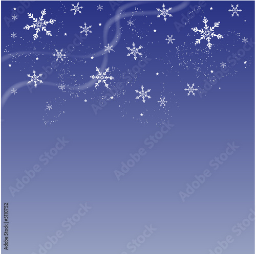 Fond bleu hivernal - abstrait
