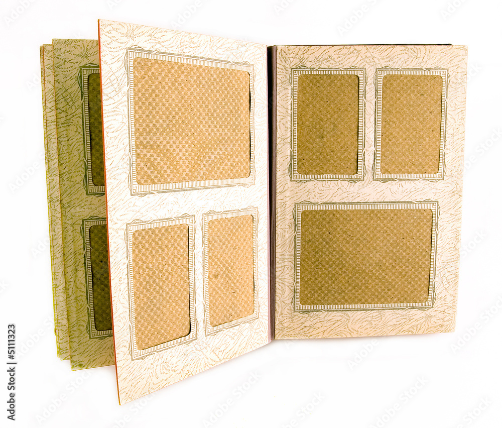 Fototapeta premium Old picture album. 