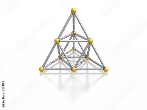 magnetic pyramid (high resolution 3D image)