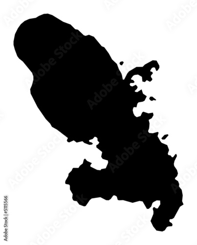 map of Martinique
