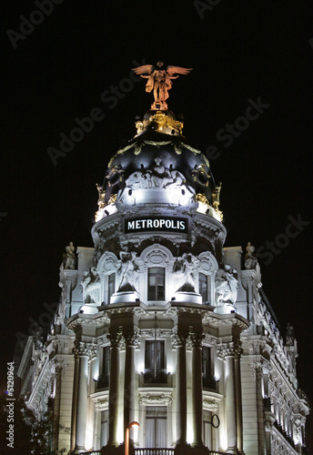 Metropolis Building by night
