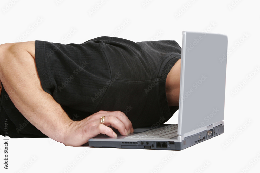 Businessman with computer Businessman with computer