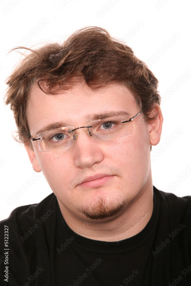 Fototapeta premium portrait of young man in glasses
