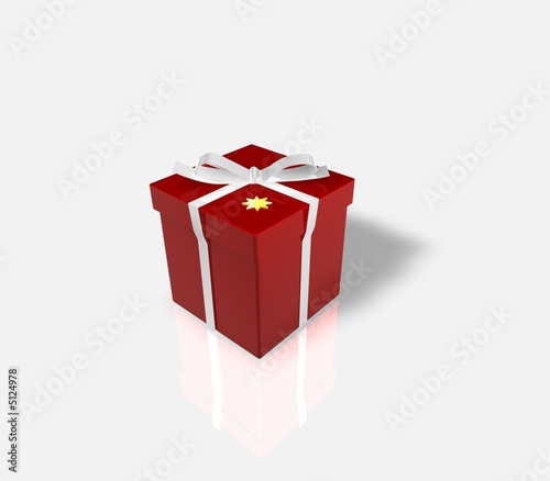 Rotes Weihnachtsgeschenk