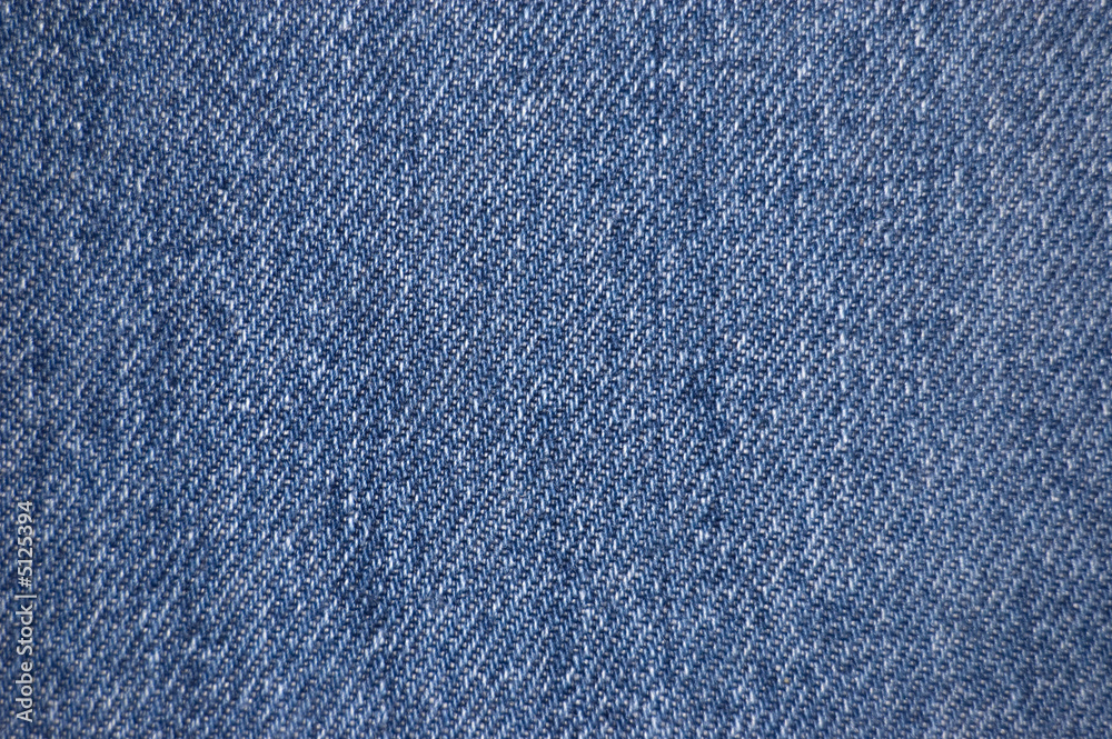 Blue stone-washed denim fabric texture Stock Photo