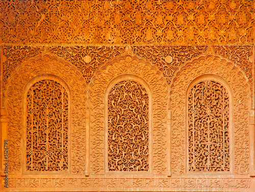 Morocco, Marrakech: wooden decoration