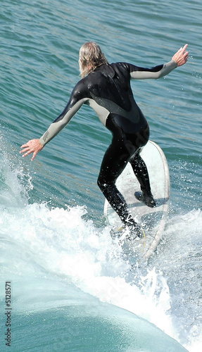 Surfer Creating Wave2 photo