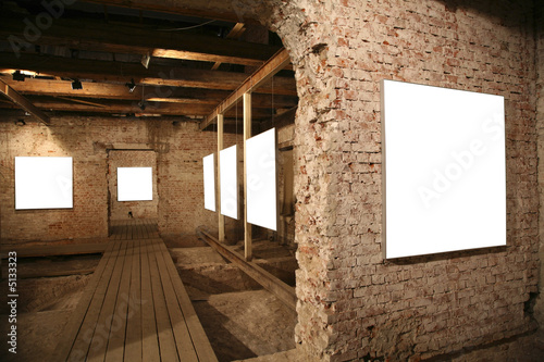 Room with brick walls