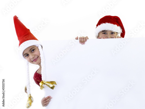 children with a big christmas card © Lucky Dragon