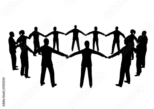 people circle male female