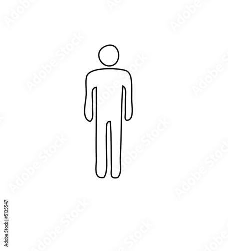 silhouette homme