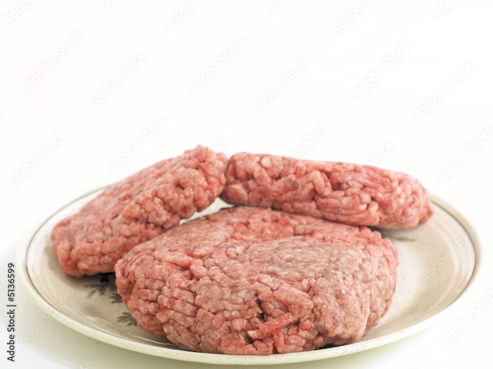 Raw Ground Beef Patties Raw Ground Beef Patties