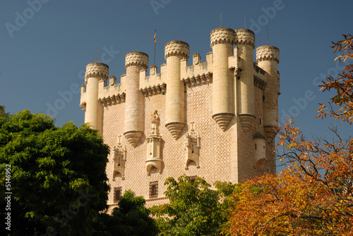 Tower of the ancient Alcazar in Segovia, Spain #5146952