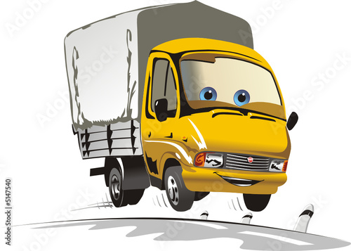 Cartoon delivery / cargo truck 